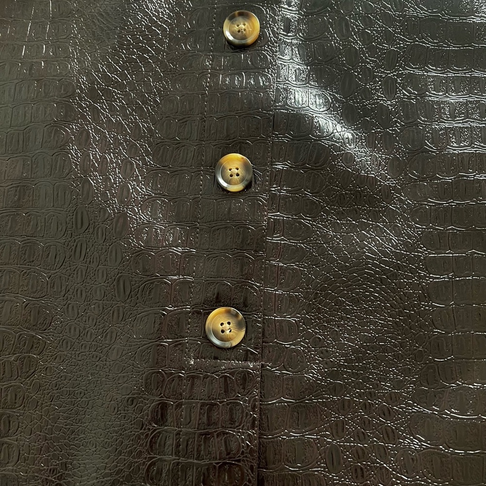 Rachel Comey X Target Faux Crocodile Skin Pencil Skirt In Chicory Coffee - Picture 6 of 7